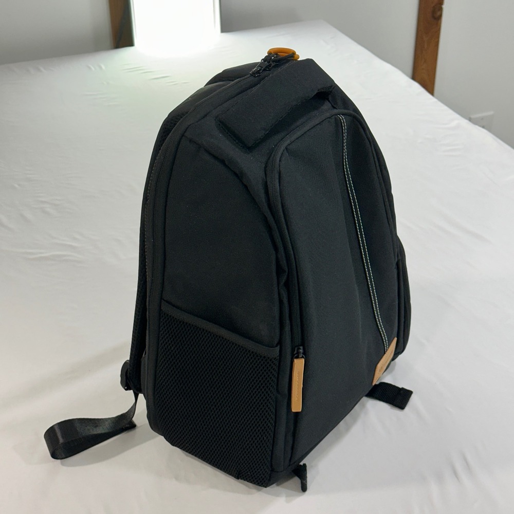 Tarion‎ Camera Backpack Waterproof Canvas DSLR SLR Case Laptop Compartment Black